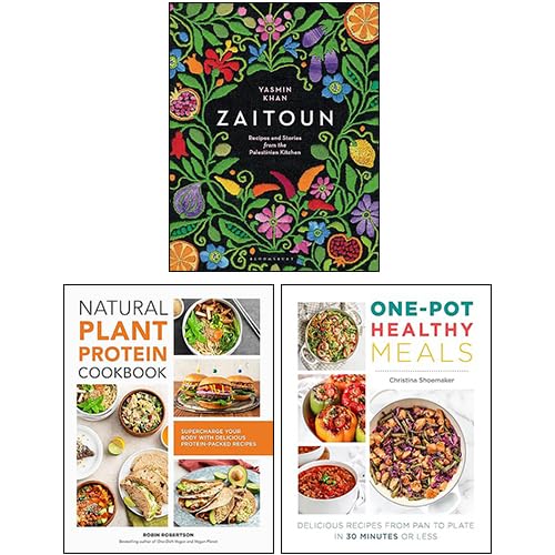 Zaitoun, One Pot Healthy Meals & Natural Plant Protein Cookbook 3 Books Collection Set