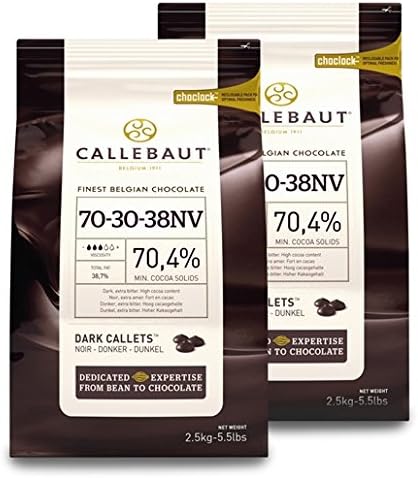 Saver Bundle Callebaut, 70% Dark Chocolate Chips (2 x 2.5kg Bundle)