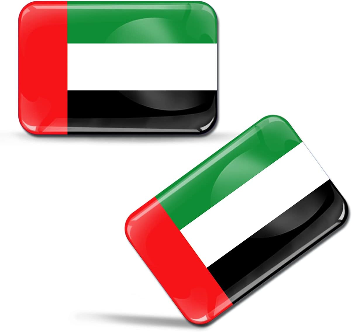 2 x 3D Sticker United Arab Emirates UAE Flag F 130