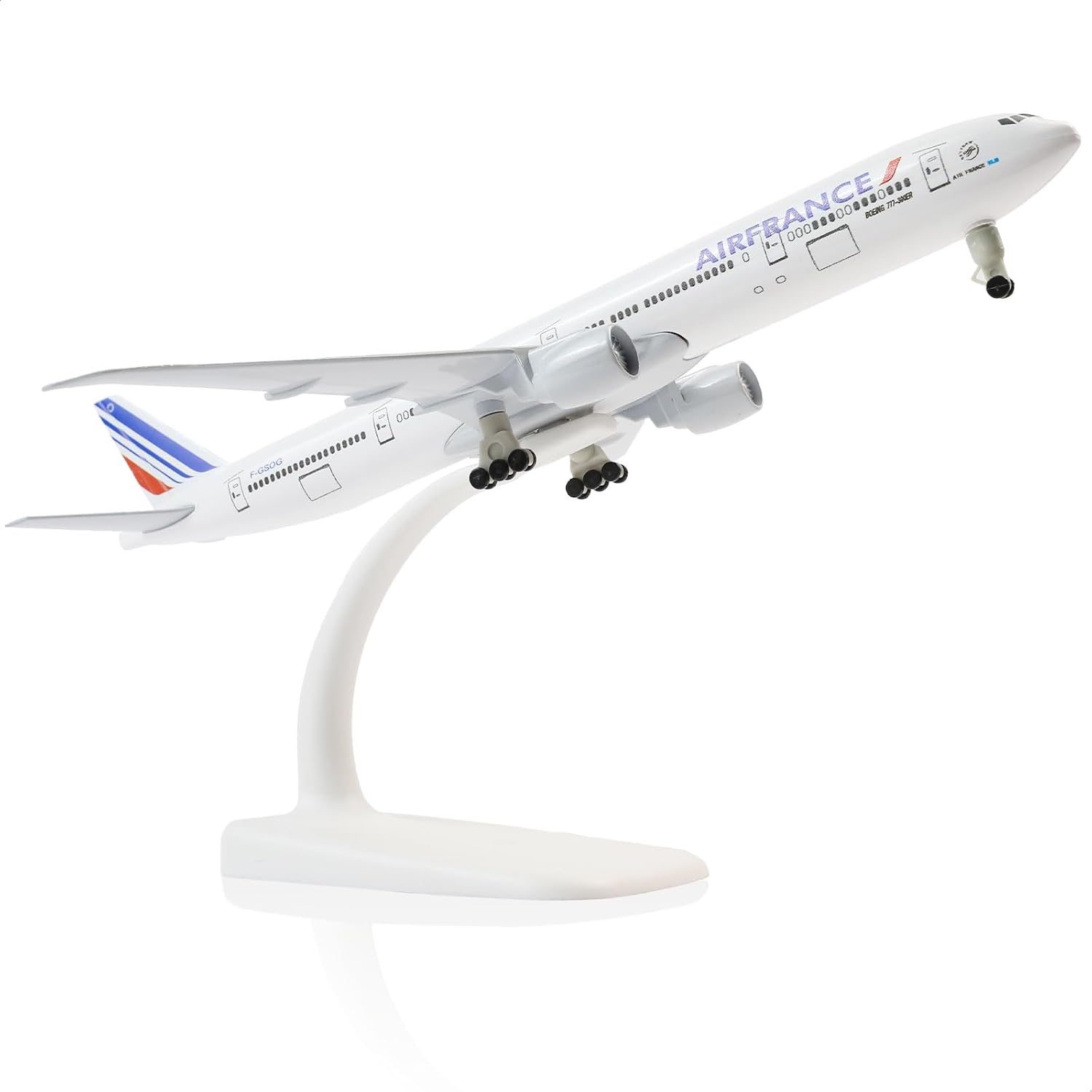1/300 for France 777 Diecast Metal Airplane Model Kit (7.8 inch L) for Boeing 777 Plane Model with Display Stand, for Adult Birthday, Holiday Aviation Gift or Collectible