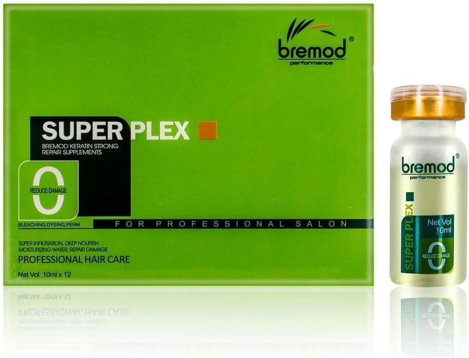 1 Bottle Bremod Super Plex Professional Hair Care Treatment, Keratin strong repair supplements 10ml