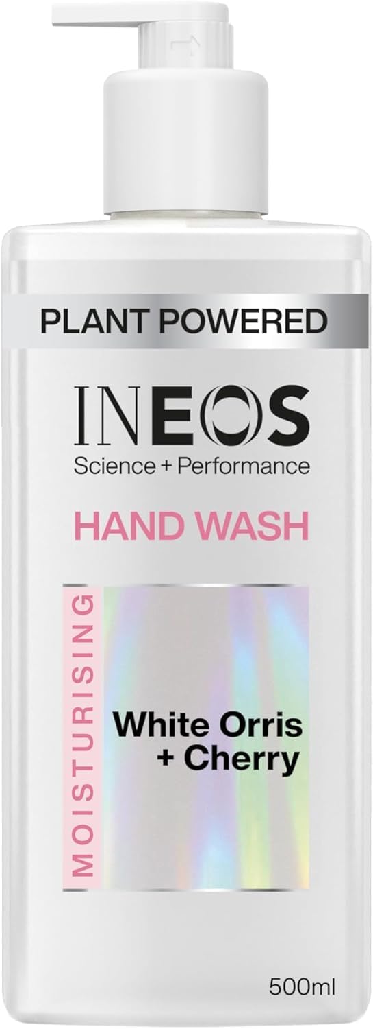 INEOS Skin Science - With Provitamin B5 Hand Wash White Orris + Cherry- With SkinActiv Cooling Tech™ - Plant Powered 500ml