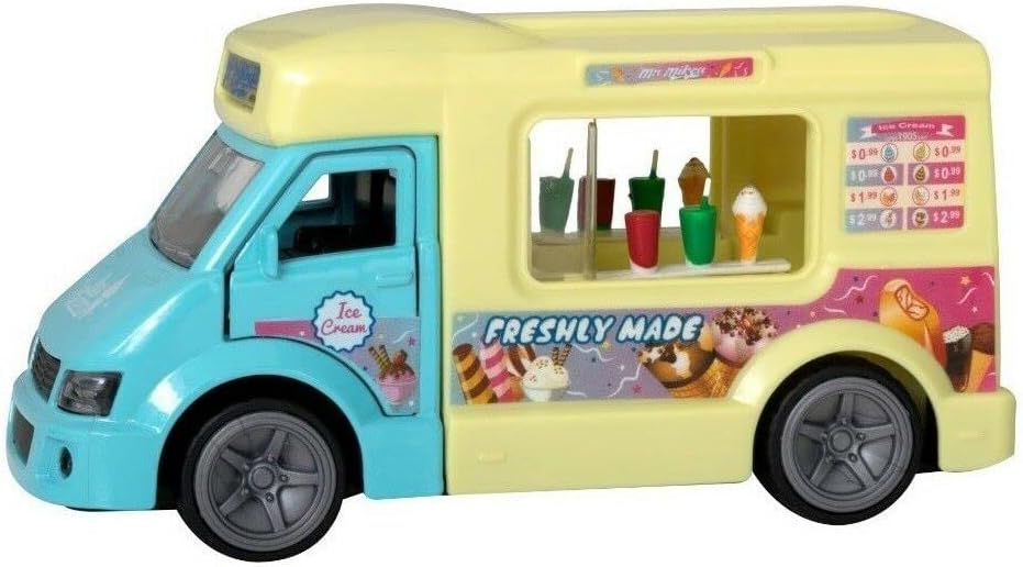 Celino® Ice Cream Van Musical Lights & Sounds Diecast Kids Vehicle Toy