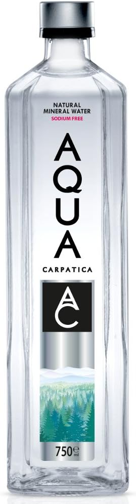 AQUA Carpatica Still Natural Mineral Water 750ml Glass (Pack of 6) Naturally Sodium Free