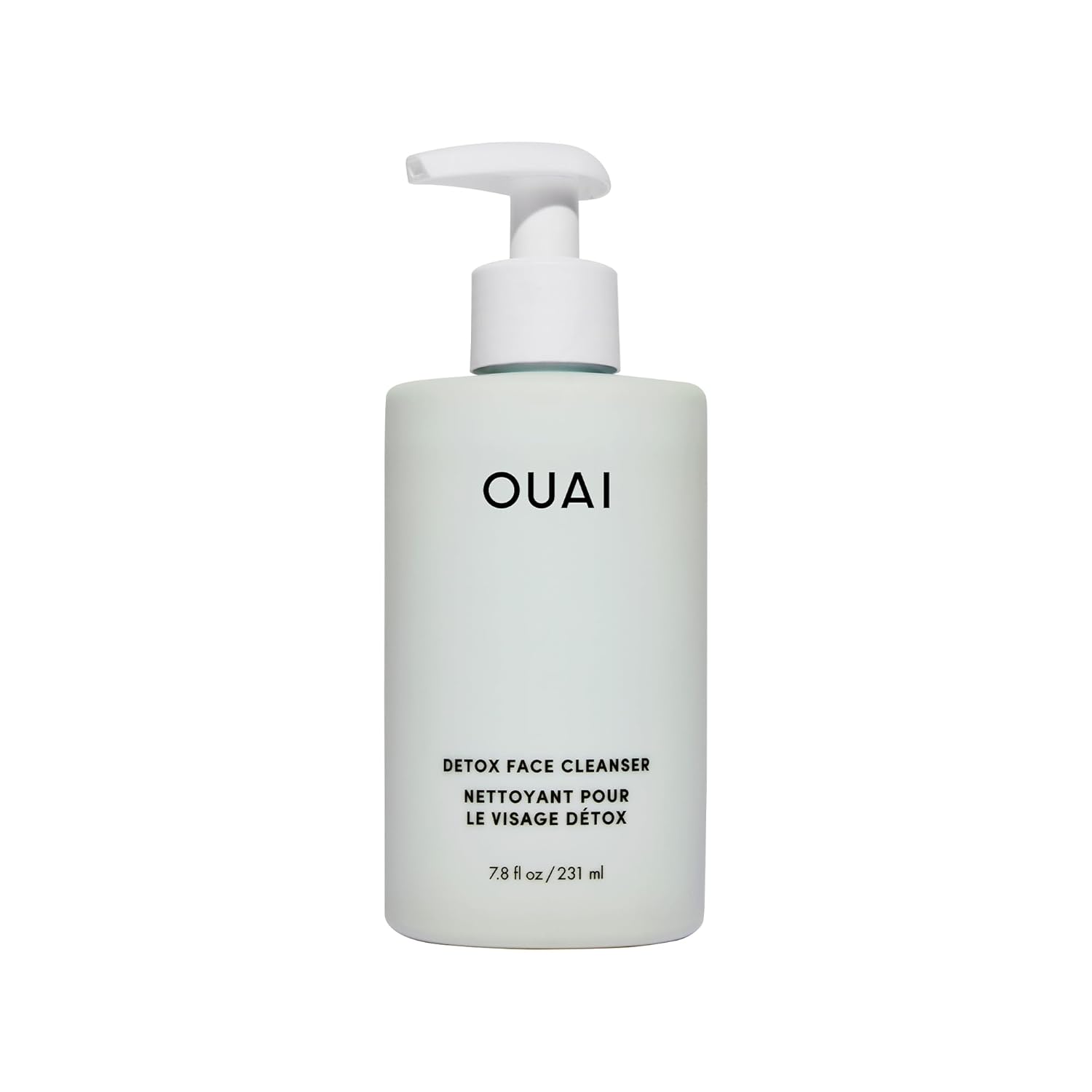 OUAI Detox Facial Cleanser - Deep Cleansing Face Wash with Glycolic Acid, Niacinamide & PHA - Removes Sweat, Dirt & Oil Without Drying - Gentle Face Cleanser for Post-Workout (7.8 Fl Oz)