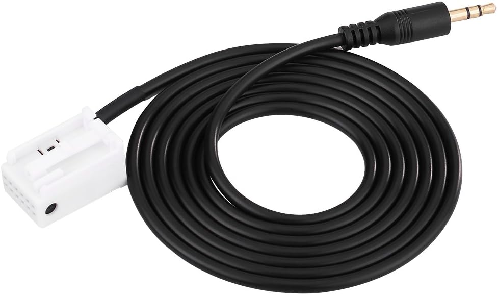 Audio AUX Input Adapter Cable, Car 3.5mm Auxiliary Interface Adapter Aux-in Audio Cable Compatible with/Ben z W203 C Class
