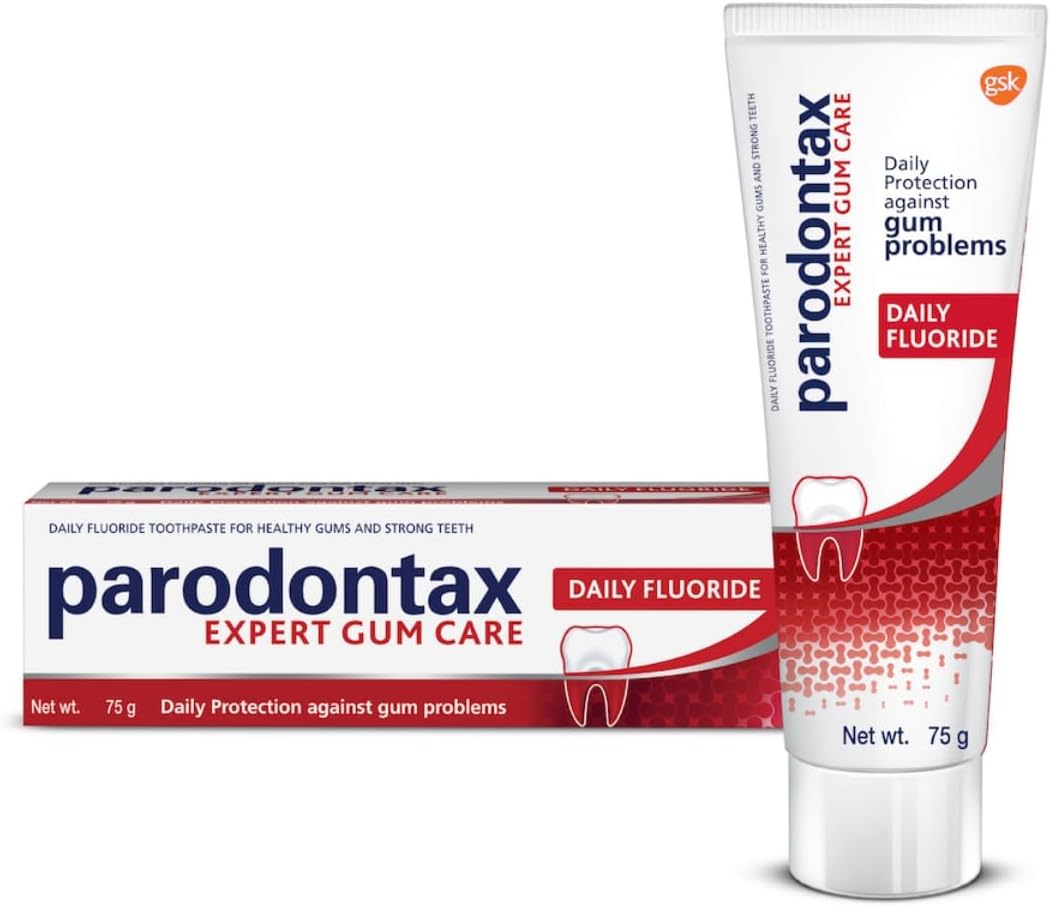 Parodon.Tax Daily Fluoride 75g Gum Care Toothpaste for Daily Protection Against Gum Problems, Maintains Oral Hygiene with Strong Teeth and Fresh Breath