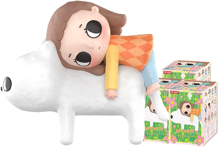 POP MART Nyota's Fluffy Life Series Figures 3Boxes 2.5 inches Articulated Character Premium Design gifts for women Fan-Favorite blind box Collectible Toy Art Toy Action Figure