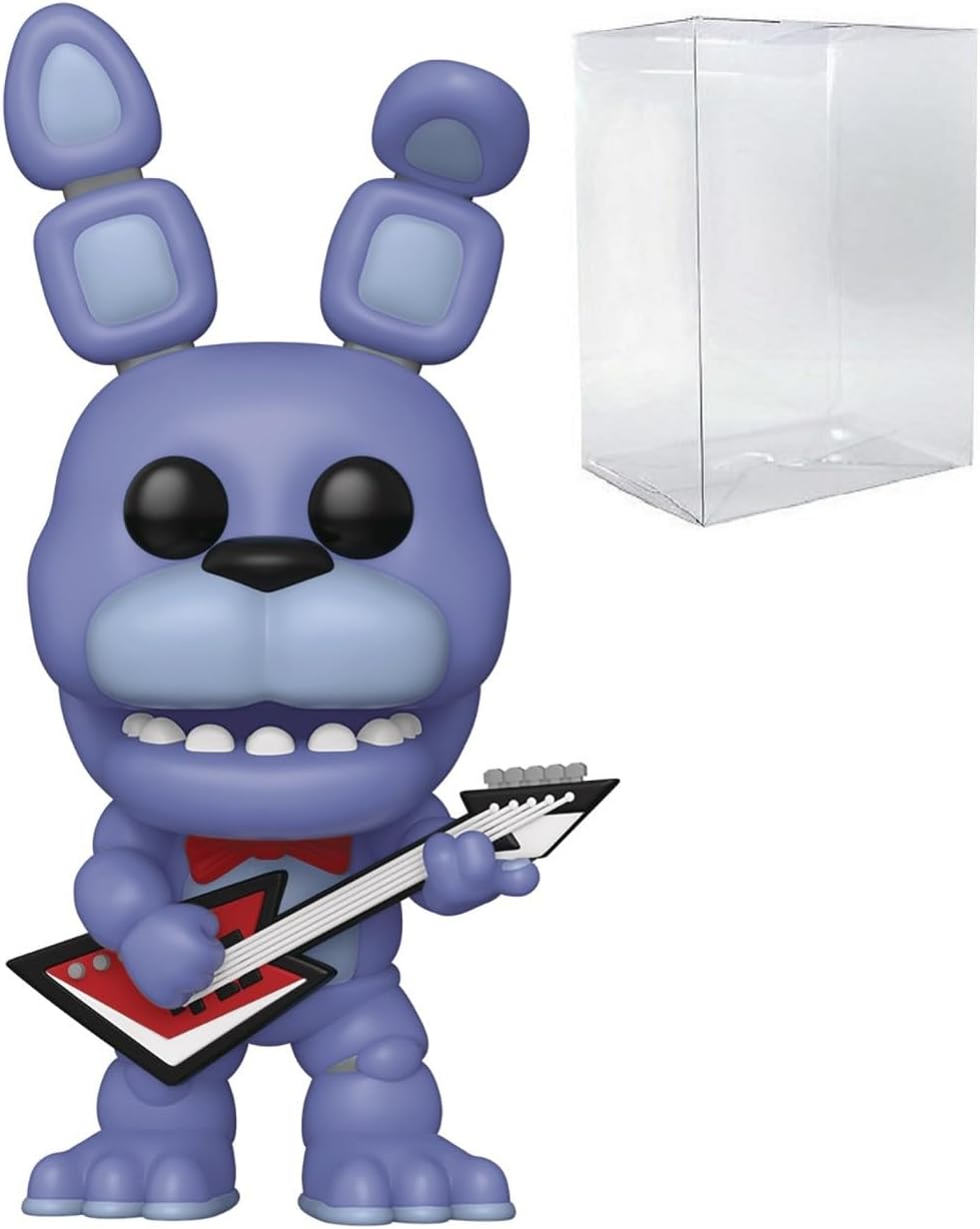 POP Games: Five Nights at Freddy's 10th Anniversary - Bonnie Funko Vinyl Figure (Bundled with Compatible Box Protector Case), Multicolor, 3.75 inches
