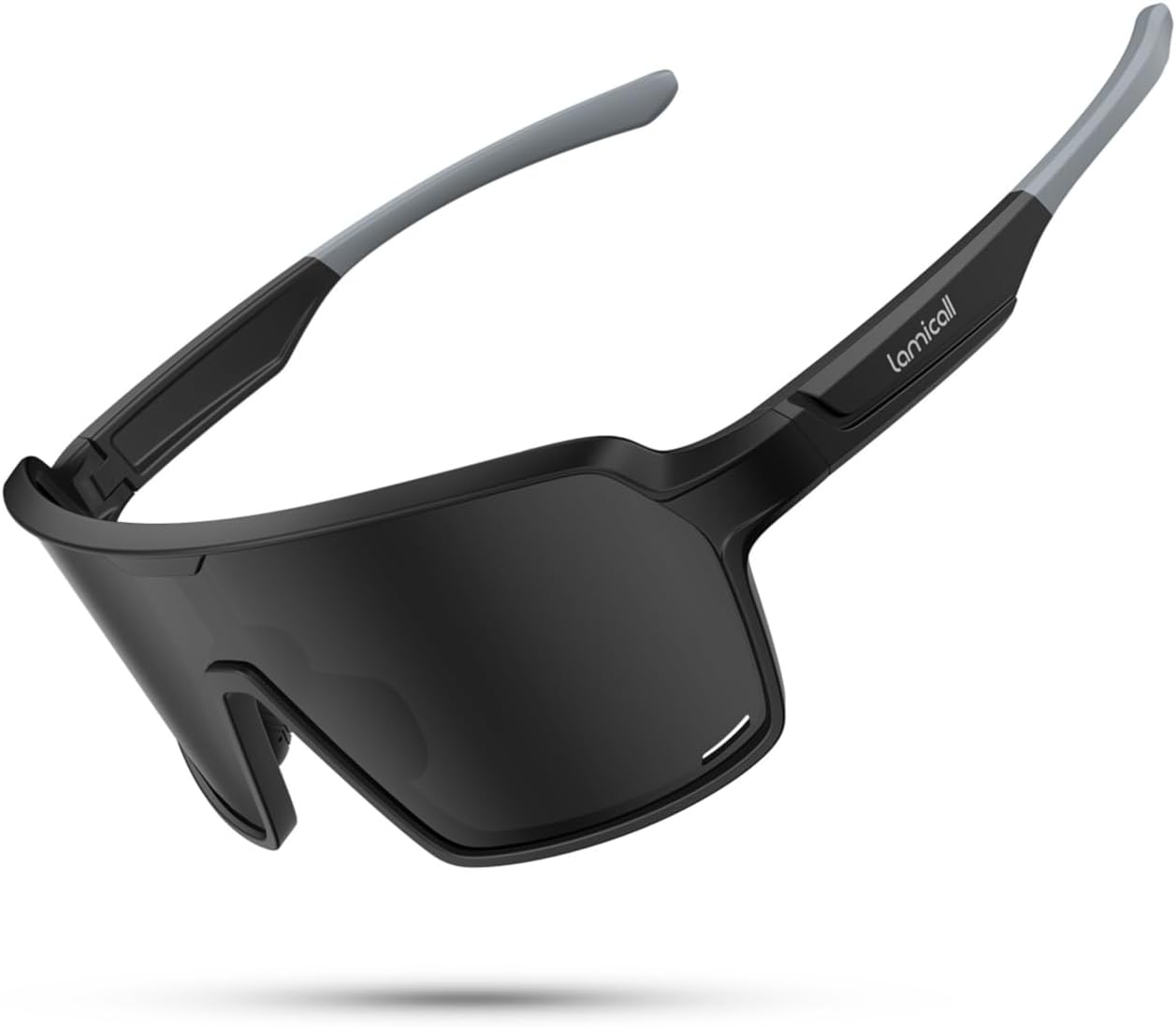 Lamicall Polarized Cycling Sunglasses for Men Women - [Memory Metal Temples] UV400 Protection Sports Glasses for Running Driving Hiking Ski with 29g Ultra-Light TR90 Frame & Adjustable Nose Pad