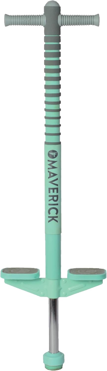 Flybar Maverick Pogo Stick for Kids Ages 5+, 40 to 80 Pounds, Perfect for Beginners, Easy Grip Handles, Anti-Slip Pegs, Outdoor Toys for Boys and Girls