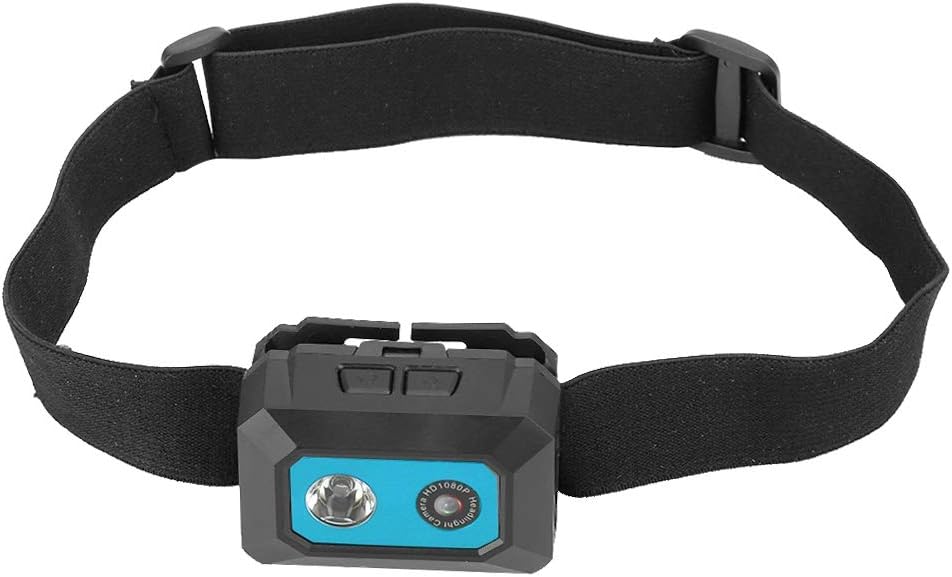 KIMISS Head Camera For Horse Riding, Super HD 1080p Equestrian Helmet Camera, Waterproof Head Mounted Action Cam, Video Camcorder DV Sports DVR Recorder For Cycling Filming (Blue)