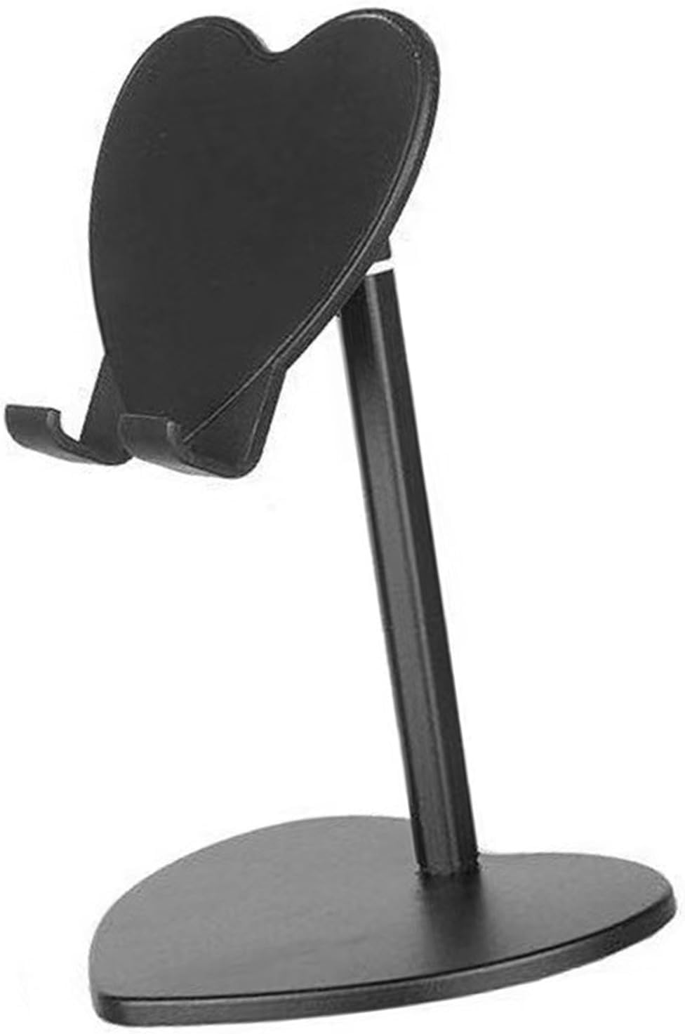 YAOGUI Metal Phone Tablet Stand With Shockproof Base Heart Shaped Adjustable Holder For Movie Reading Desk Display Love Shaped Phone Neck Stand