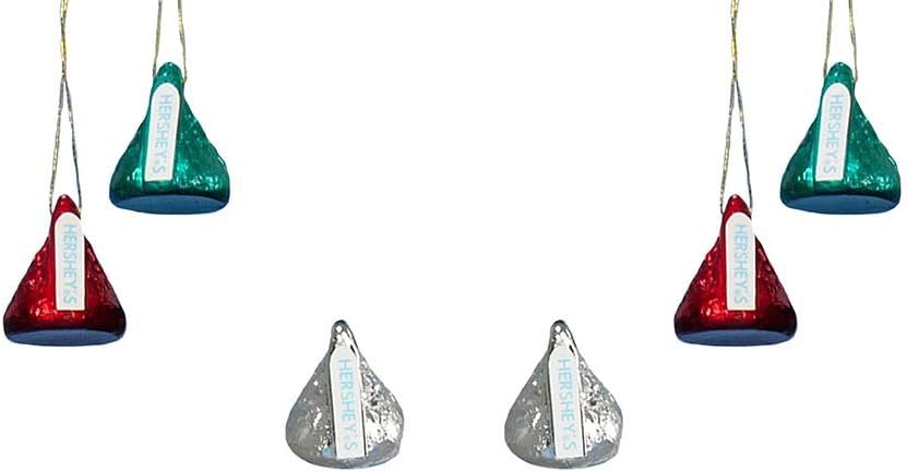 Hershey HY0158 Kurt Adler Plastic Mini Kisses Ornament, Set of 6