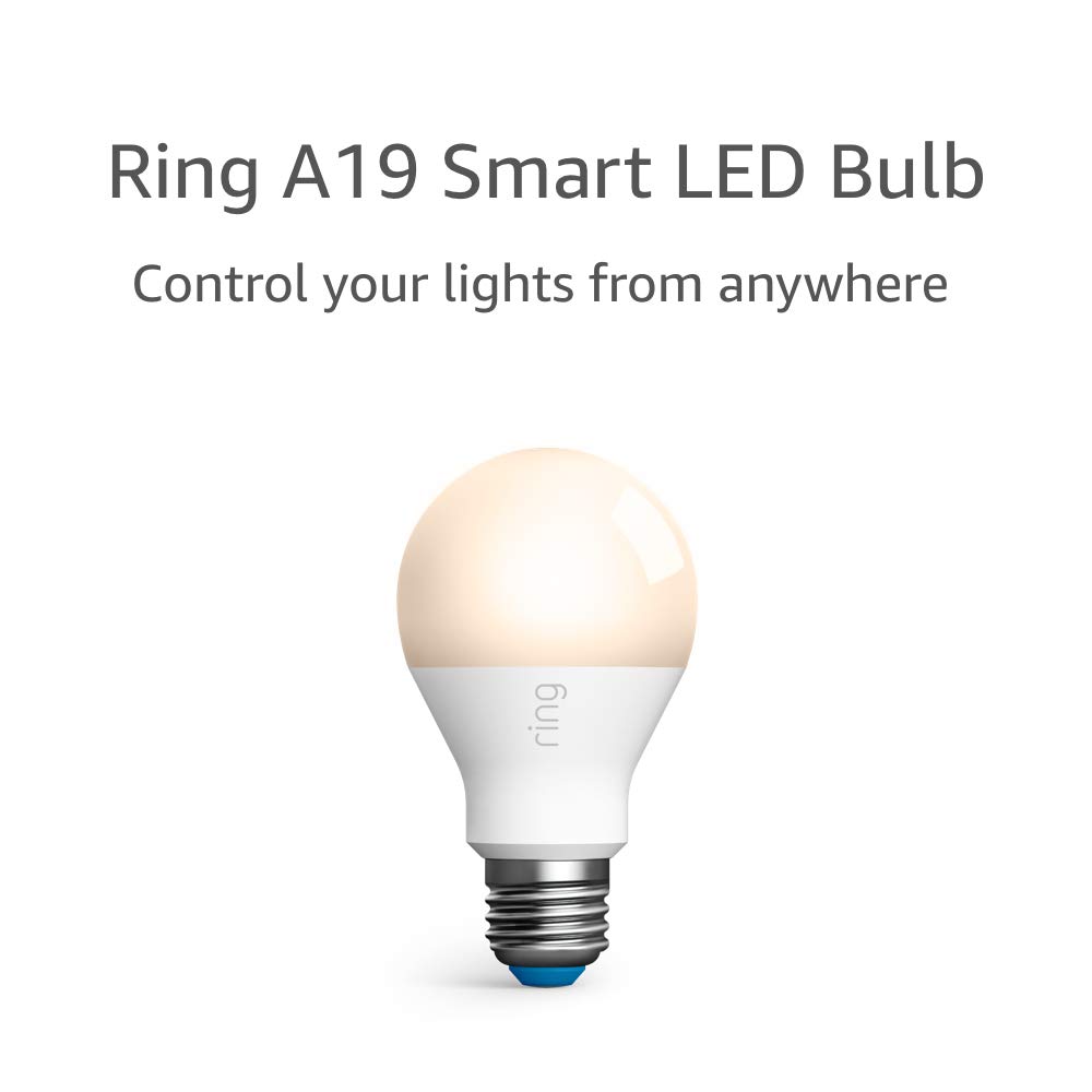 Ring A19 Smart LED Bulb, White (Bridge required)