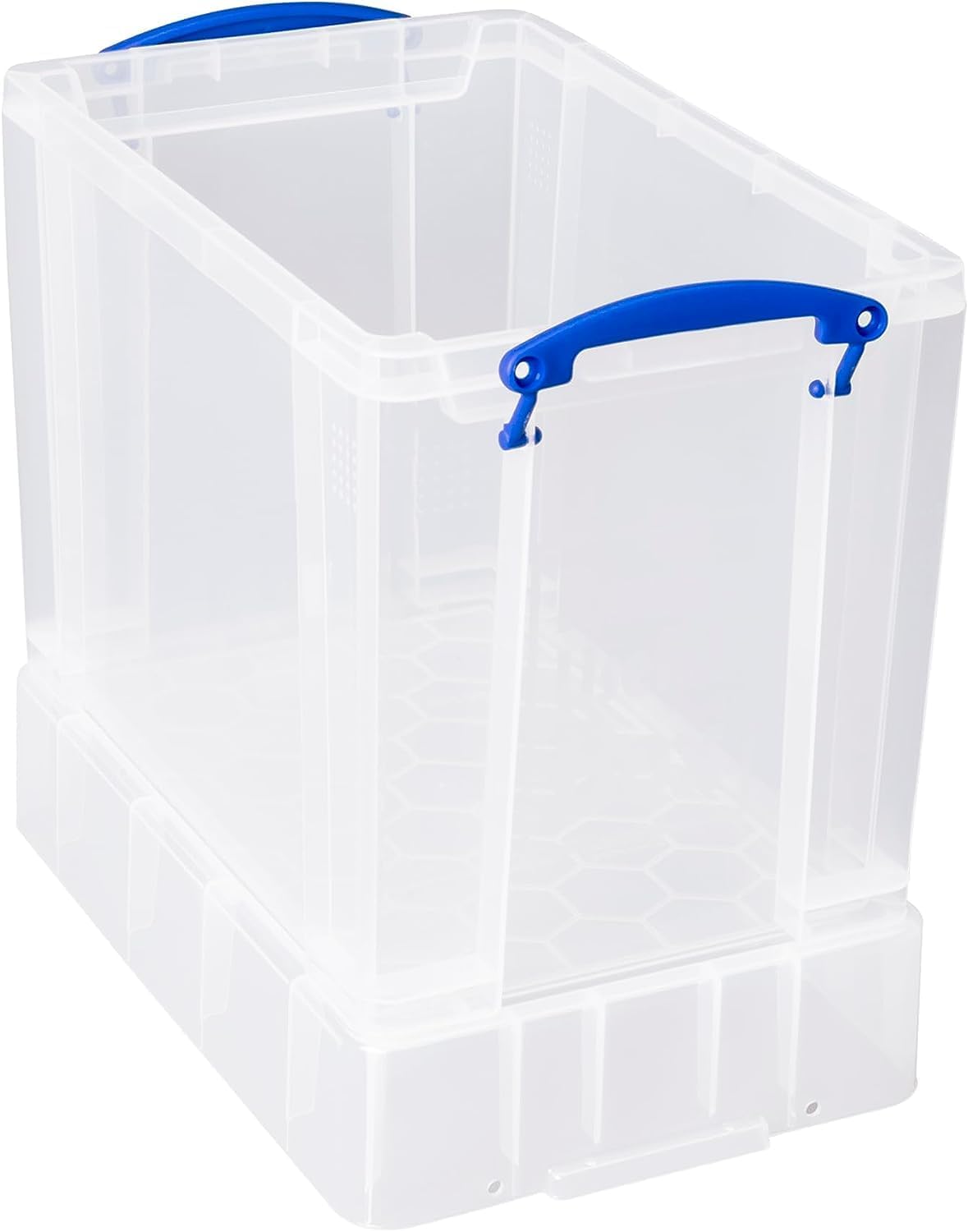19 litre XL Really Useful Clear Plastic Storage Box- Stores 50 Vinyl LPs
