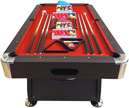8 Ft Pool Table Billiard Playing Cloth Indoor Sports Game billiards table red full optional