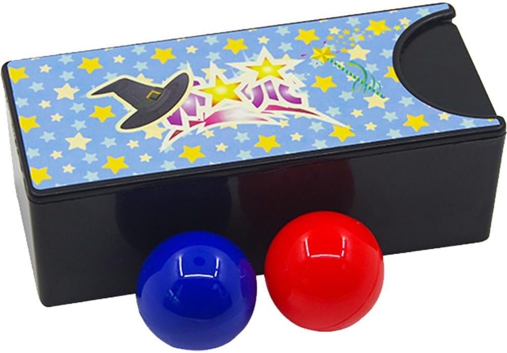 Lpitoy Box Turning The Red Ball into The Blue Ball Magic Tricks Close up Magic Mystery Box Magic Illusion Gimmick Props Classic Magic Tricks Toys