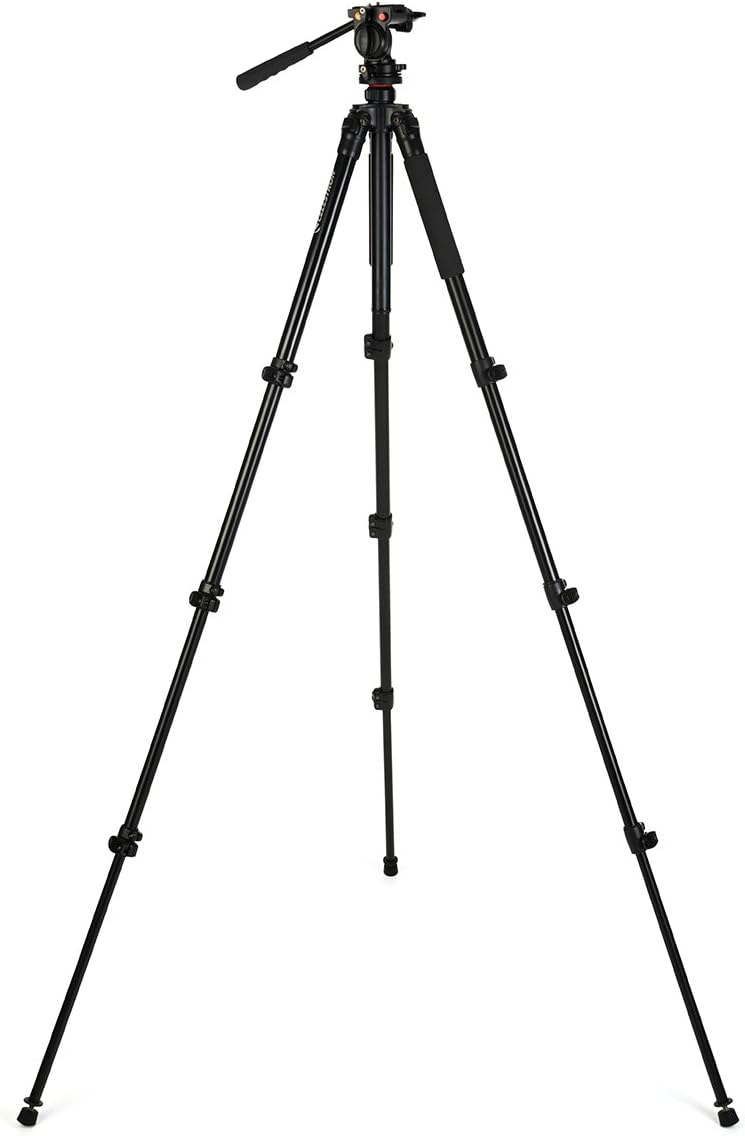 Celestron – Regal Premium Tripod – Sturdy Aluminum Tripod with Extendable Center Column – Interchangeable Feet to Fit Your Terrain – Use for Spotting Scope, Binocular, Camera, and Small Telescope