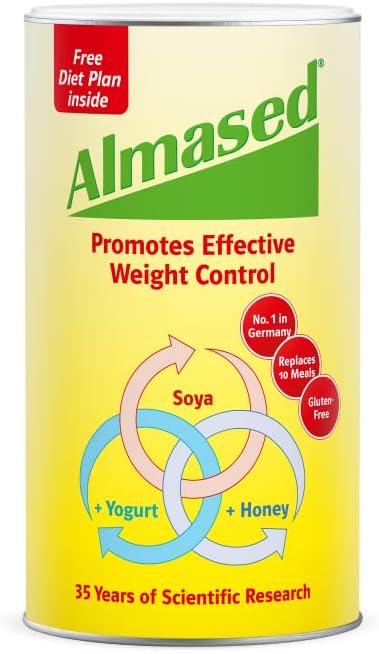 Almased - Soya, Yogurt and Honey Meal Replacement for Weight Control, 500 g, Powder