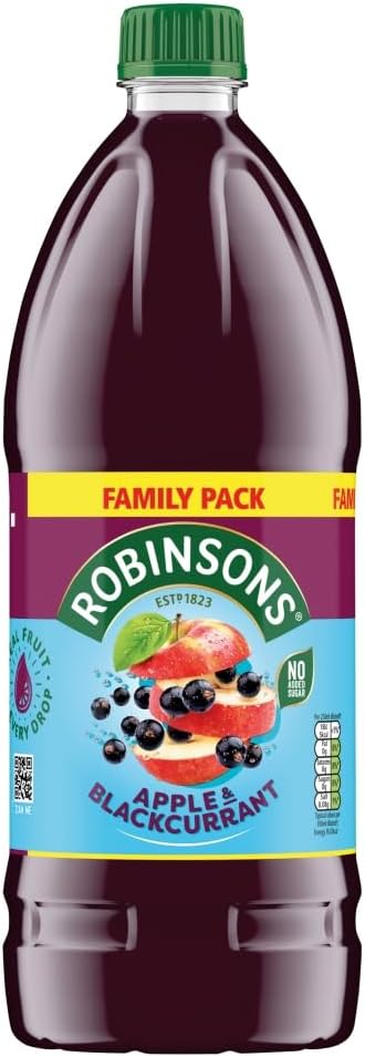 Robinsons Apple & Blackcurrant No Added Sugar Squash 2L