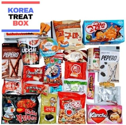 Large Korea Treat Box - Korean Snack Gift Box Full of Delicious Korean snacks. Perfect to Send as a Gift
