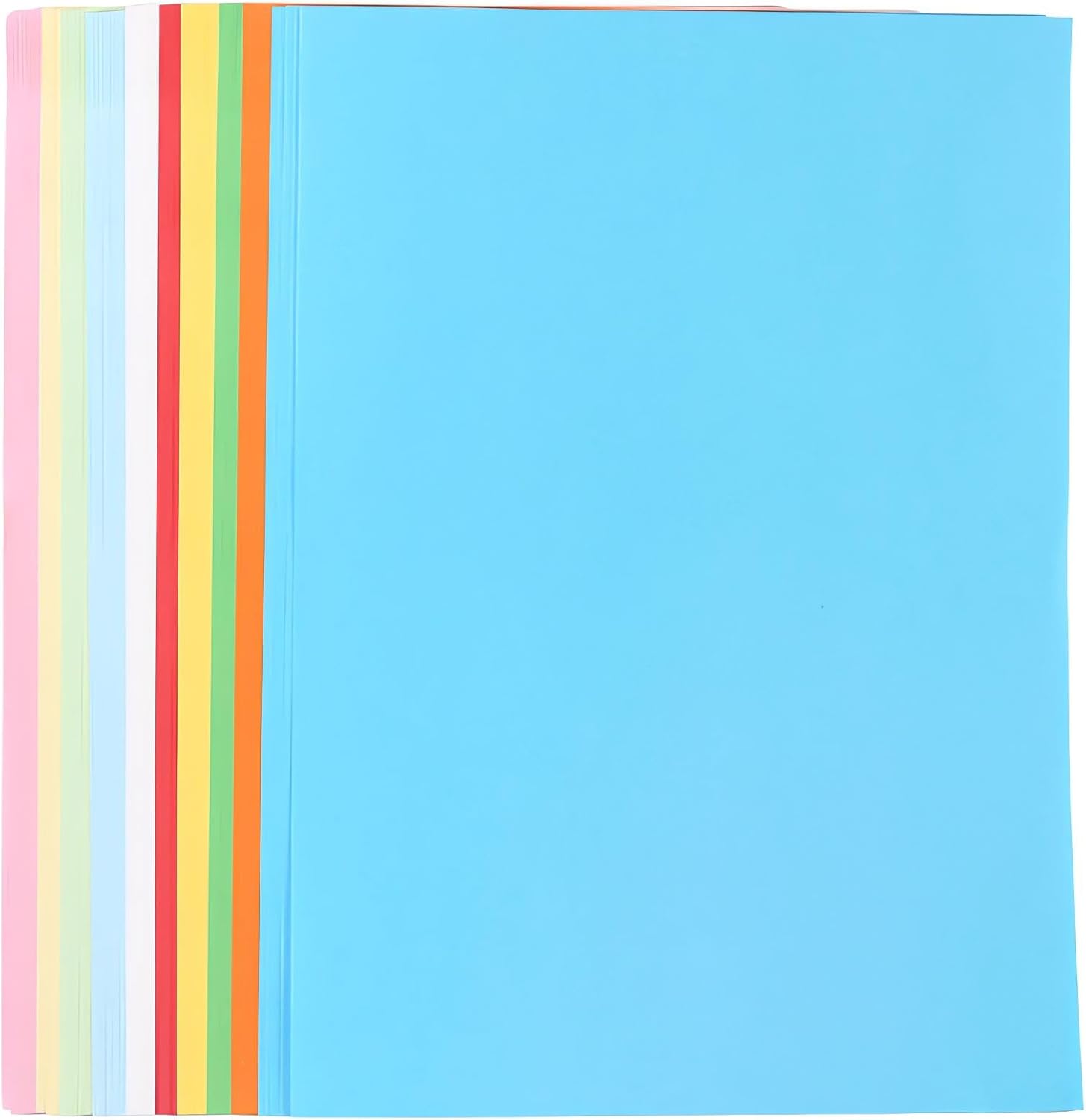 M&G 100 Sheets Colored Copy Printing Paper Assorted Colors, 8.3 X 11.7 in Construction Paper for Card Making Scrapbooking Kids School Office DIY Craft