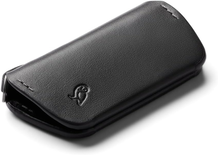 Bellroy Key Cover – Third Edition (Leather Key Holder, Holds 2 – 4 Keys) - Black