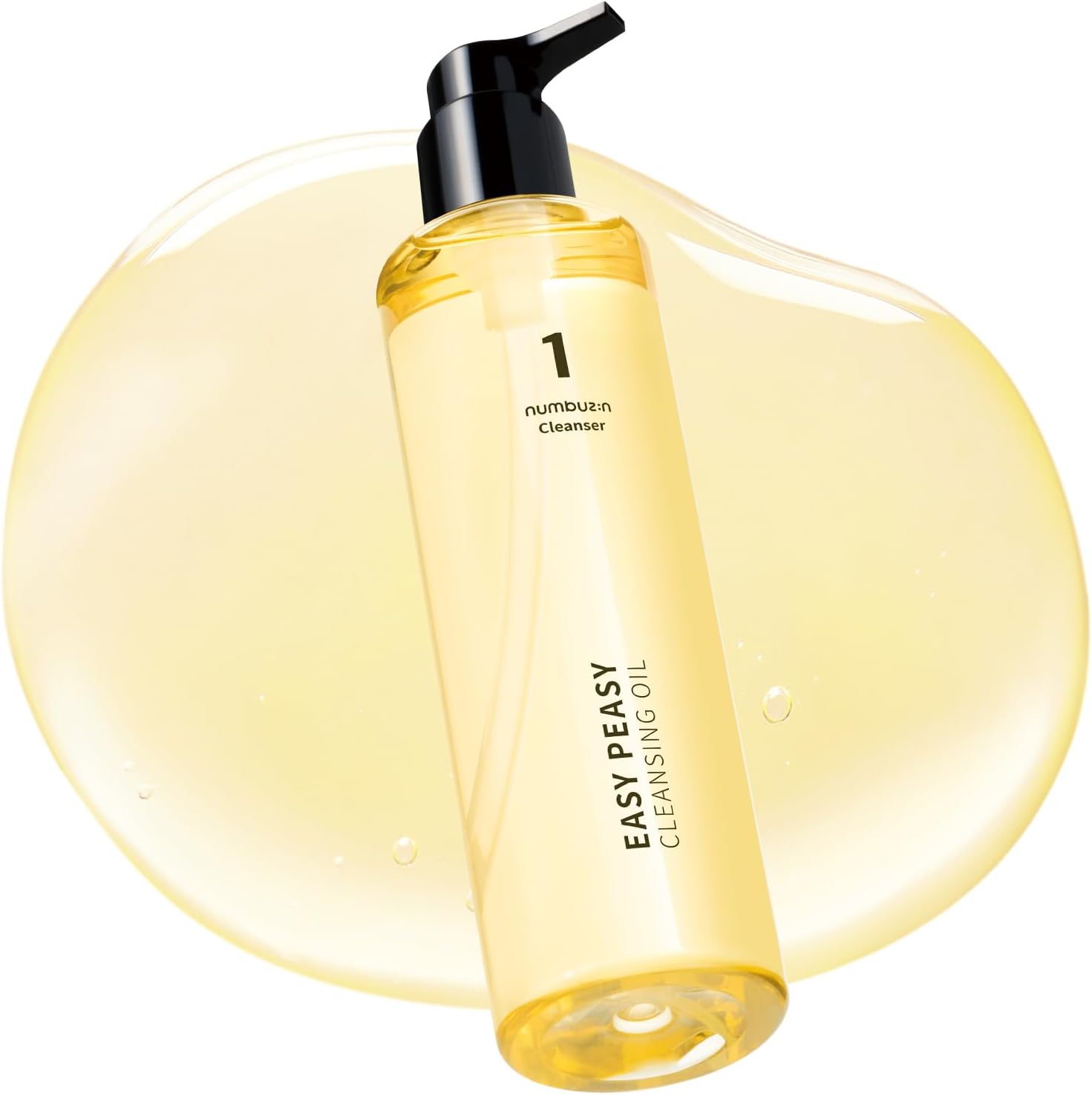 numbuzin No.1 Cleansing Oil | Easy Peasy Cleansing Oil | Makeup Removing Facial Cleanser | Ingredients from Corn, Macadamia Seed | Waterproof Makeup, Blackhead Care | Hydrating, Lightweight | 200 ml