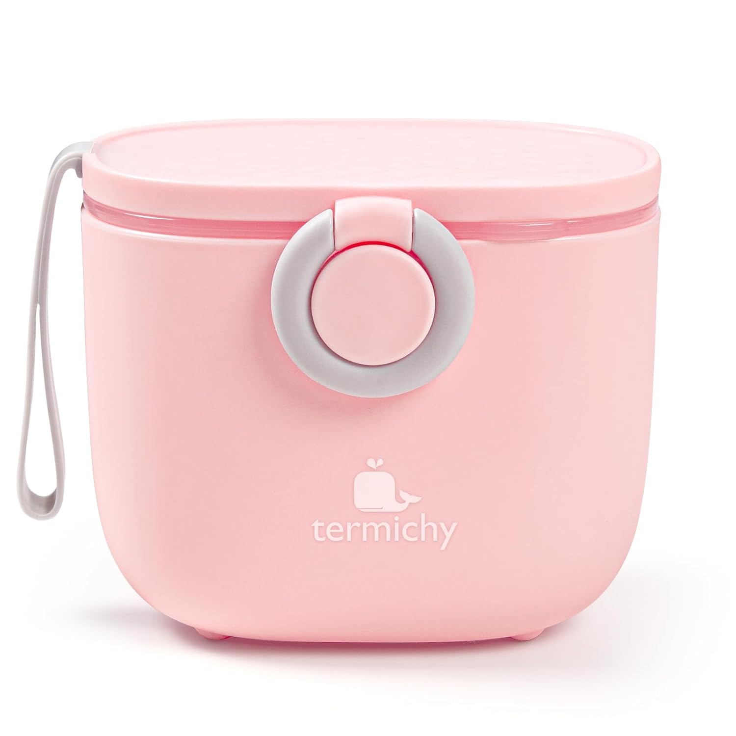 Termichy Baby Formula Dispenser, Portable Milk Powder Dispenser Container with Carry Handle and Scoop for Travel Outdoor Activities with Baby Infant, 8.8OZ, 0.55LB, 250g (Pink)