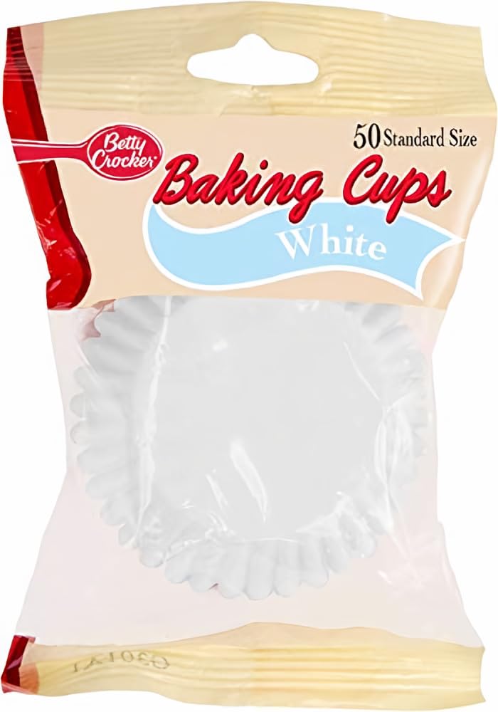 Betty Crocker White Baking Cups 50ct
