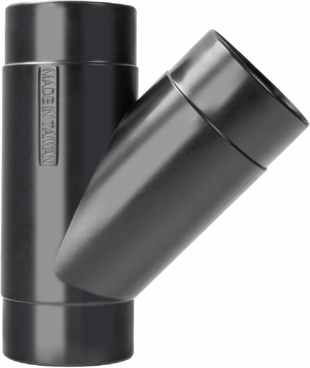 POWERTEC 70179 Y-Fitting, 2-1/2", Black, 2.5"