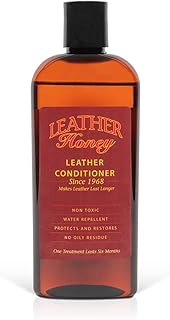 Leather Honey Leather Conditioner, Since 1968. For All Leather Items Including Auto, Furniture, Shoes, Purses and Tack. Non-Toxic and Made in the USA / 8 Fl Oz (Pack of 1)