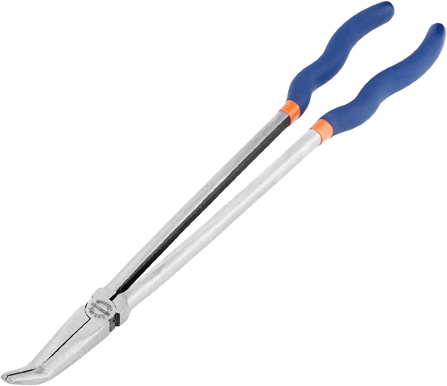 Long Reach Pliers - 16 Inches 45 Degree Angle Long Needle Nose Pliers - for Narrow Spaces and Limited Areas