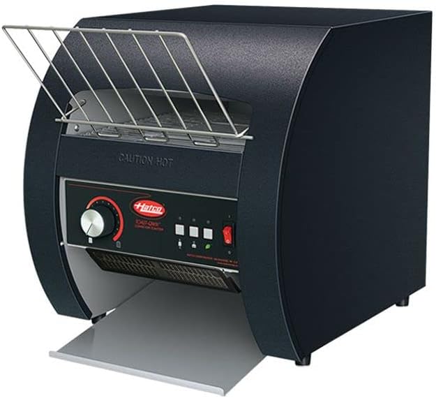 Hatco TQ3-10 Toast Qwik Black One or Two Side Conveyor Toaster with 2" Opening - 120V, 1780W