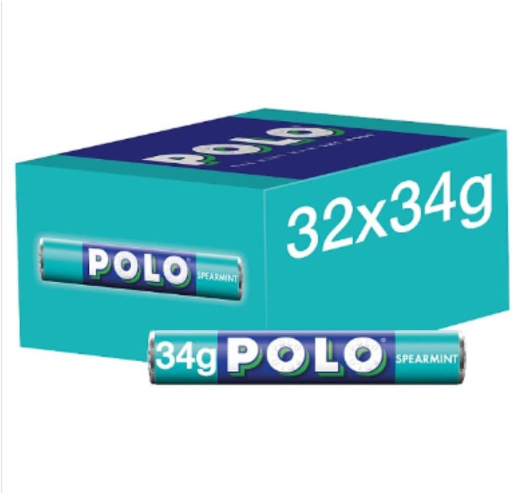 Polo Spearmint Mint Tube 34g x Case of 32