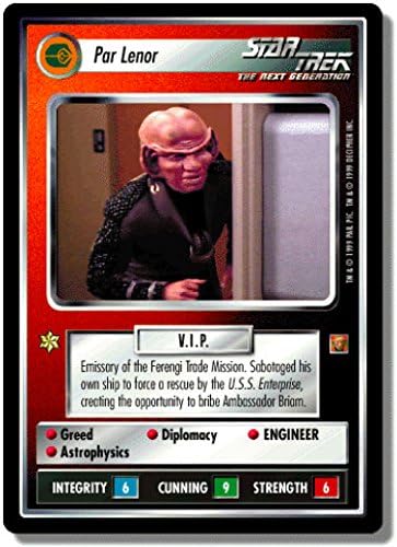 STAR TREK CCG 1E ROA RULES OF ACQUISITION PAR LENOR 93U