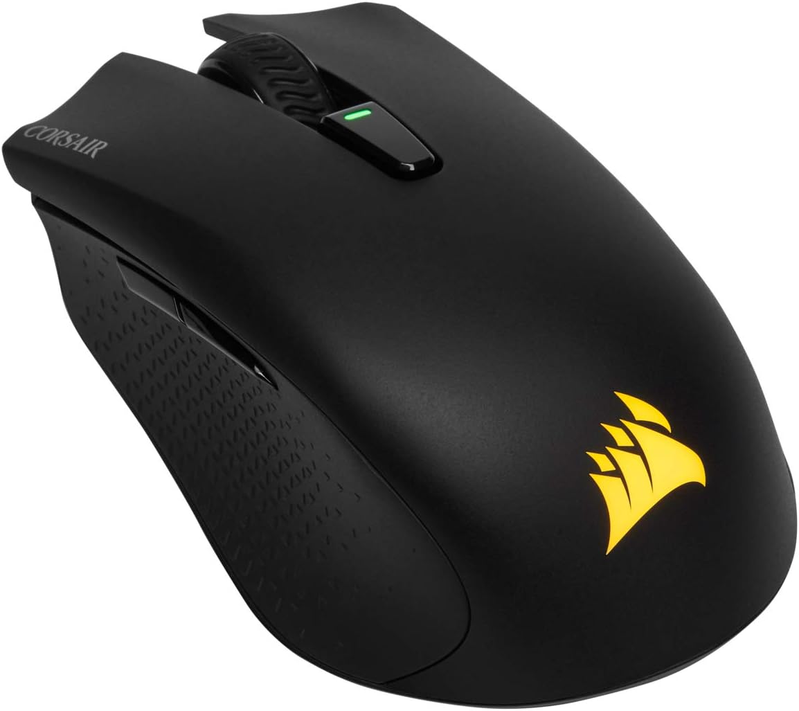 CORSAIR HARPOON WIRELESS RGB Lightweight FPS/MOBA Gaming Mouse – 10,000 DPI – 6 Programmable Buttons – Low-Latency Bluetooth – iCUE Compatible – PC, Mac, PS5, PS4, Xbox – Black