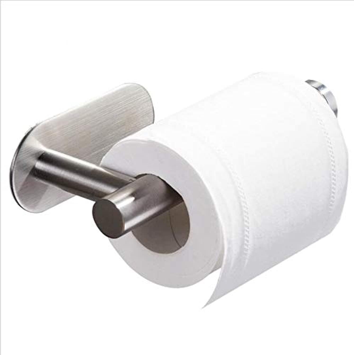 3M Toilet Paper Holder no Drilling for Bathroom and Washroom, SUS304 Stainless Steel Brushed Nickel (Silver), DG-TPA22
