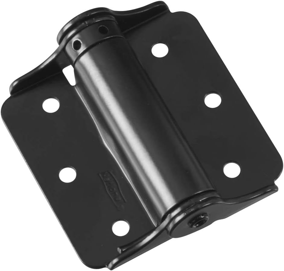 National Hardware N114-975 125 Adjustable Spring Hinges in Black, 3", 2 piece