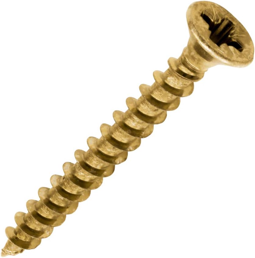 TIMCO Solo Chipboard & Woodscrews - Gold - 4.0 x 35 - Box of 200