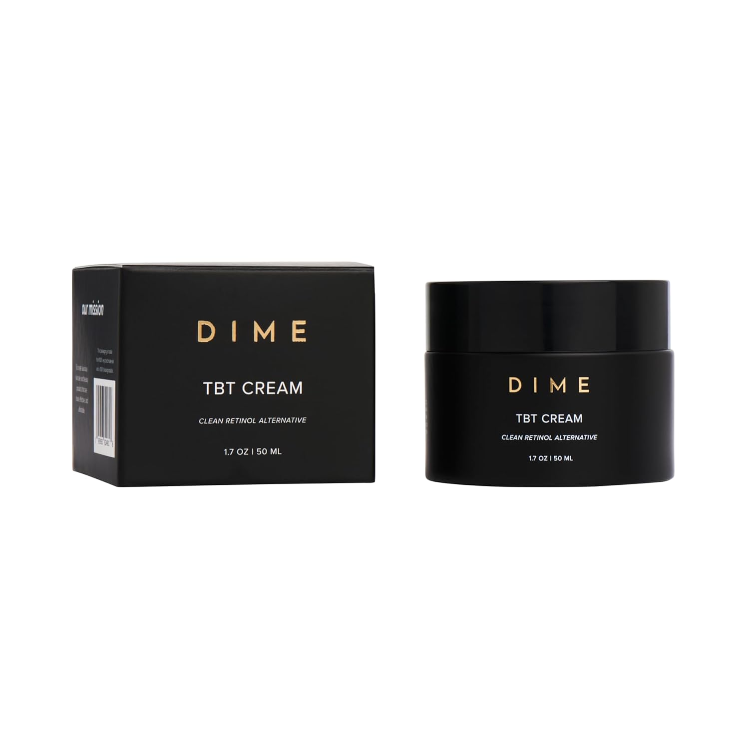DIME Beauty TBT Cream, Anti-Aging Retinol Cream Alternative and Face Moisturizer with Bakuchiol, Lightweight Night Cream 1.7 oz / 50 ml