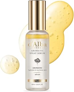 d'alba Piedmont Italian White Truffle First Aromatic Spray Serum, Fragrant VEGAN Glowy Antioxidant Face Mist, Deep Hydration Skin Firmness, Korean Skin Care (2.02 fl.oz)