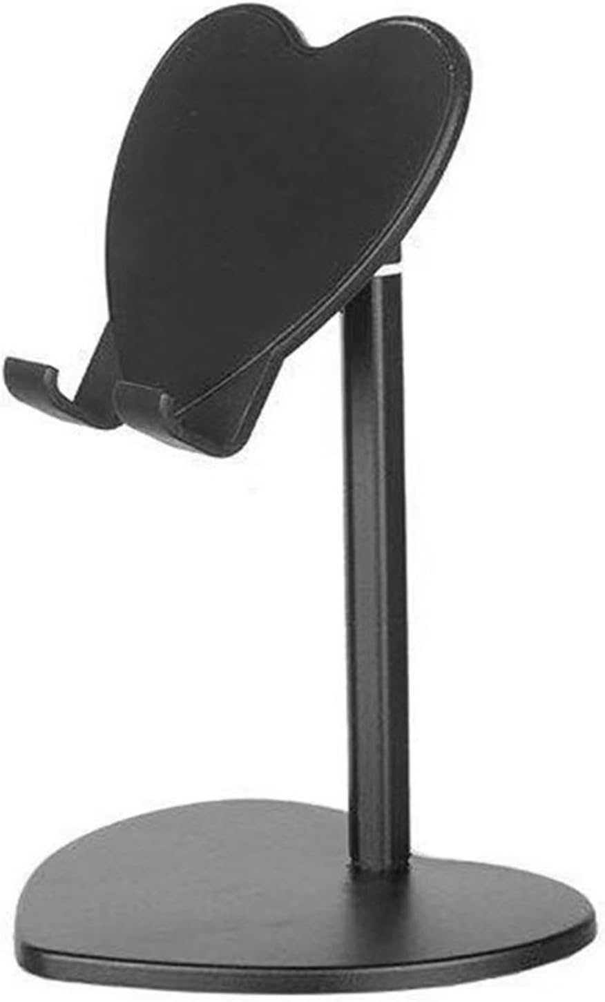 YUNGLOO Metal Phone Tablet Stand With Shockproof Base Heart Shaped Adjustable Holder For Movie Reading Desk Display Metal Phone Holder