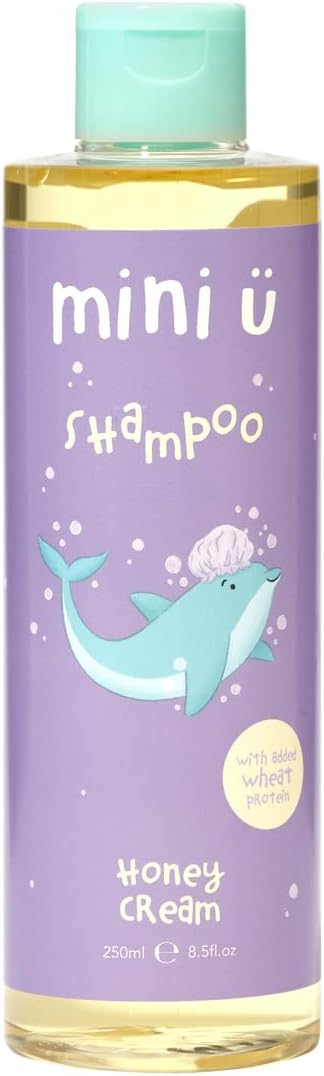 Mini U Honey Cream Shampoo Yellow for Children - Suitable from Newborn - Naturally derived & made in the UK