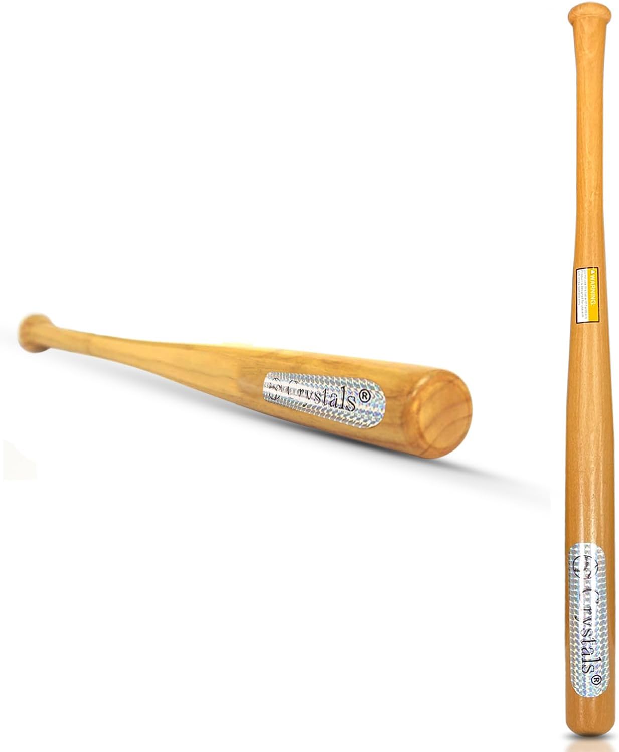 Crystals Wooden Baseball Bat for Adult and Kids Outdoor Training, Practice, Self and Home Defense, 29 or 33 Inch