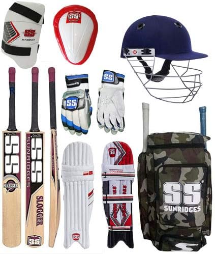 SS Original Brand Full Cricket Complete Kit Ideal for Men's Size Cricket Kit Package with Kashmir Willow Bat (Thigh Guard+ Abdominal Guard + Helmet + Batting Gloves+ Bat + Kit Bag + Legguard Pad)