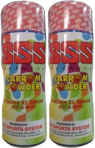 Triple S Carrom Powder Export Quality - Prepared as per International Specifications - 70g (Pack of 2)