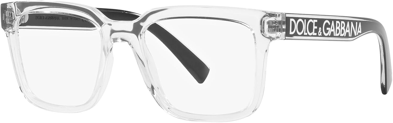 Dolce & Gabbana DG 5101 3133 Crystal Plastic Square Eyeglasses 52mm