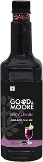 GOOD&MOORE Spicy Jamun Syrup | For Cocktails, Mocktails, Sodas, Ice-Teas, Beverages And More | Concentrated Syrup | Cocktail Mixer | Ready To Mix | Premium Syrup | 25.36 fl. oz/ 750ml | Perfect for gifting at Diwali, Thanksgiving and Christmas | Festive Gifts